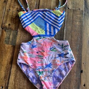 Little girls maaji one piece cutout suit